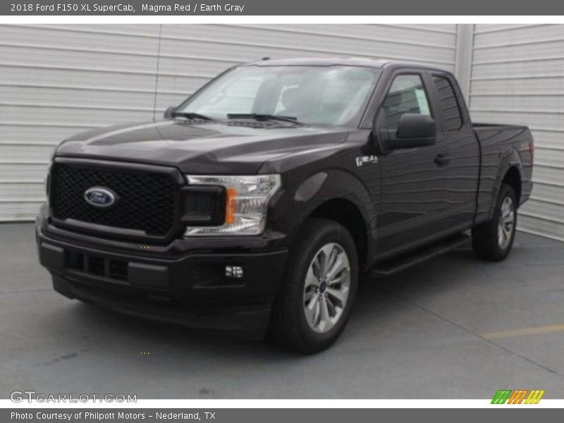 Magma Red / Earth Gray 2018 Ford F150 XL SuperCab