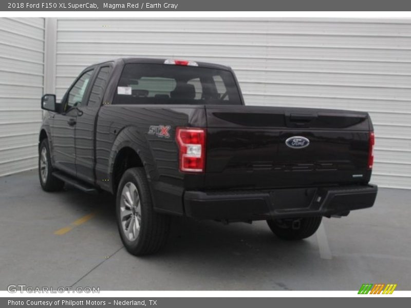 Magma Red / Earth Gray 2018 Ford F150 XL SuperCab