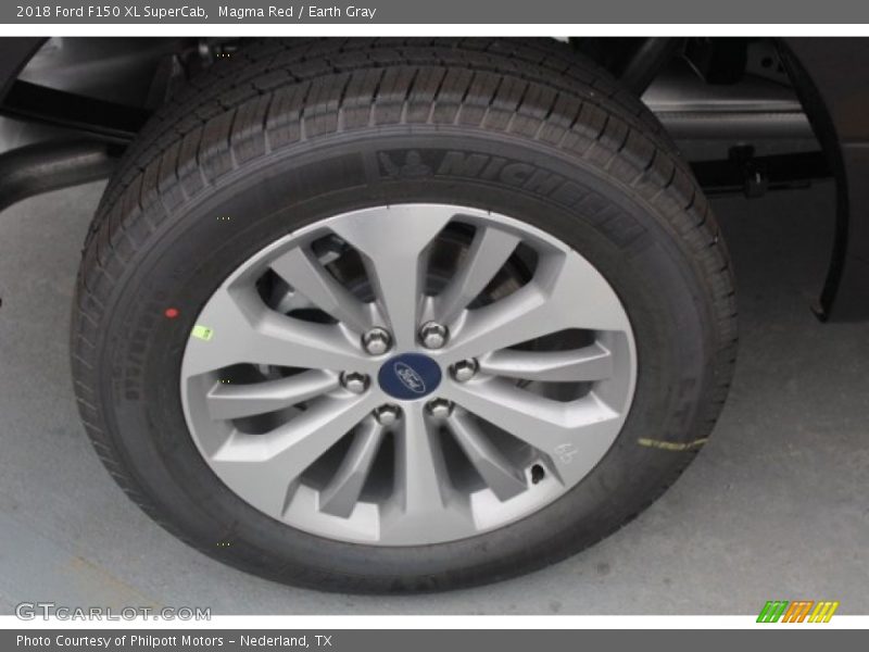Magma Red / Earth Gray 2018 Ford F150 XL SuperCab