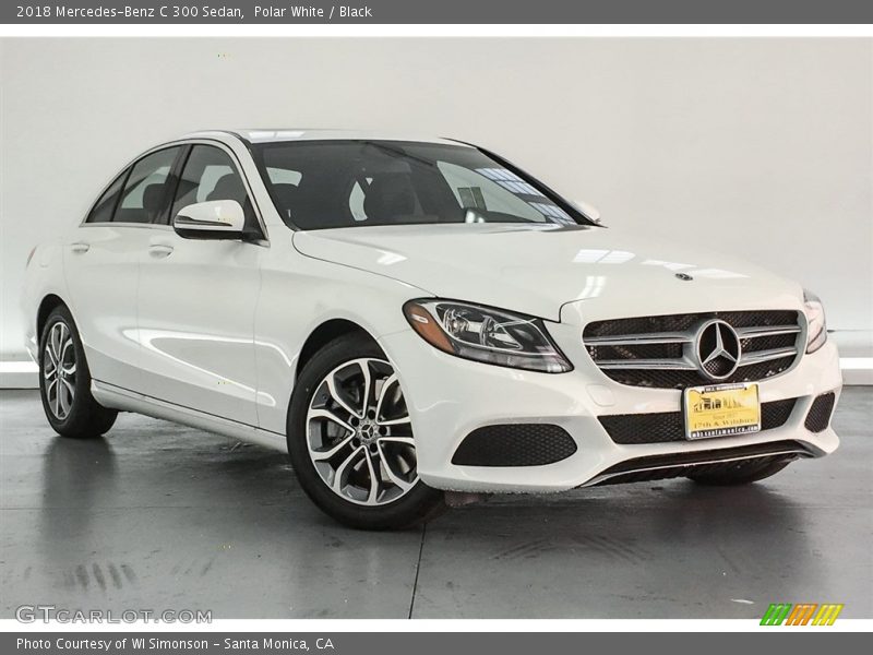 Polar White / Black 2018 Mercedes-Benz C 300 Sedan