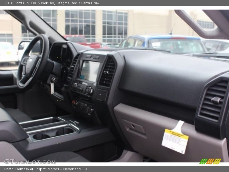 Magma Red / Earth Gray 2018 Ford F150 XL SuperCab