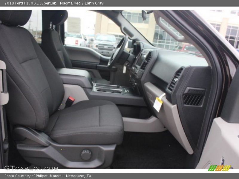 Magma Red / Earth Gray 2018 Ford F150 XL SuperCab