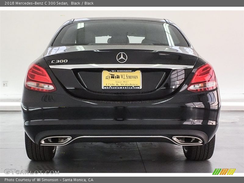 Black / Black 2018 Mercedes-Benz C 300 Sedan