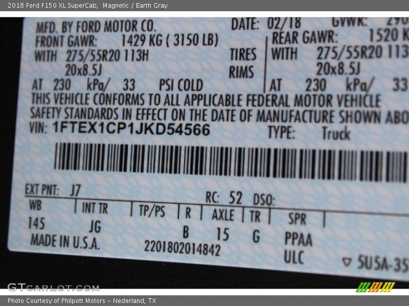 Magnetic / Earth Gray 2018 Ford F150 XL SuperCab