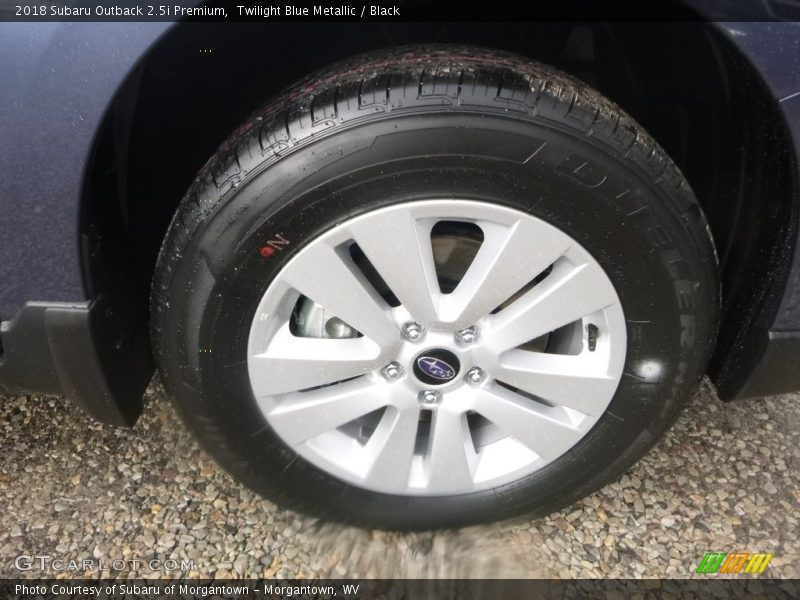 Twilight Blue Metallic / Black 2018 Subaru Outback 2.5i Premium