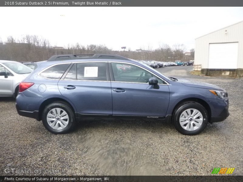 Twilight Blue Metallic / Black 2018 Subaru Outback 2.5i Premium