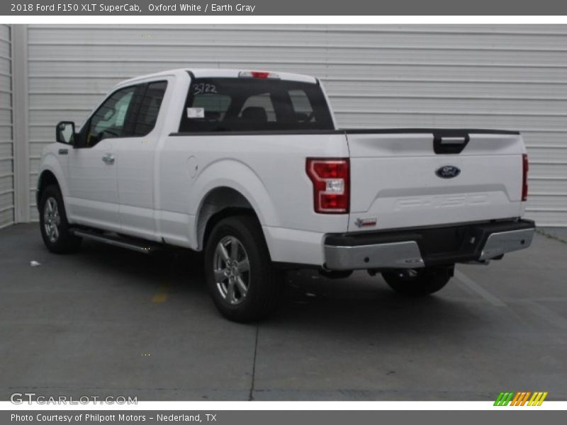 Oxford White / Earth Gray 2018 Ford F150 XLT SuperCab