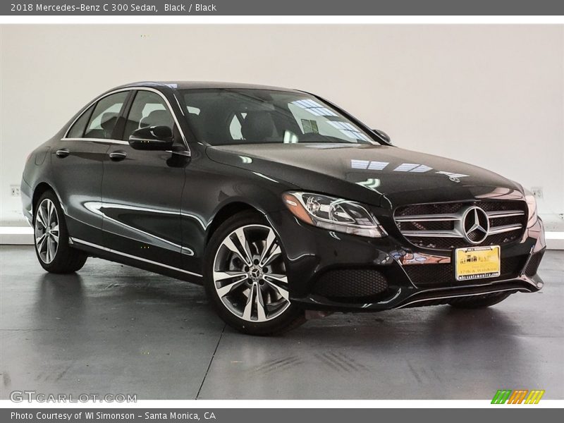 Black / Black 2018 Mercedes-Benz C 300 Sedan