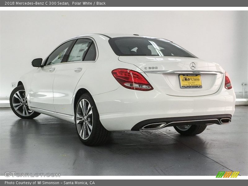 Polar White / Black 2018 Mercedes-Benz C 300 Sedan