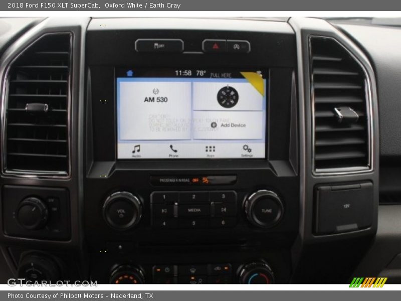 Oxford White / Earth Gray 2018 Ford F150 XLT SuperCab