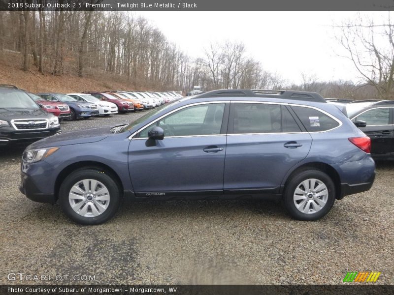 Twilight Blue Metallic / Black 2018 Subaru Outback 2.5i Premium