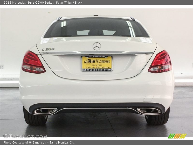 Polar White / Black 2018 Mercedes-Benz C 300 Sedan