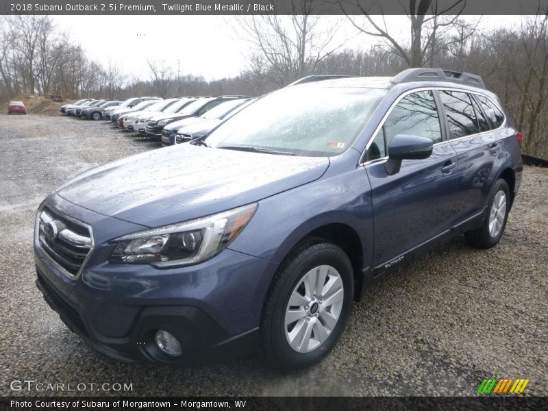 Twilight Blue Metallic / Black 2018 Subaru Outback 2.5i Premium