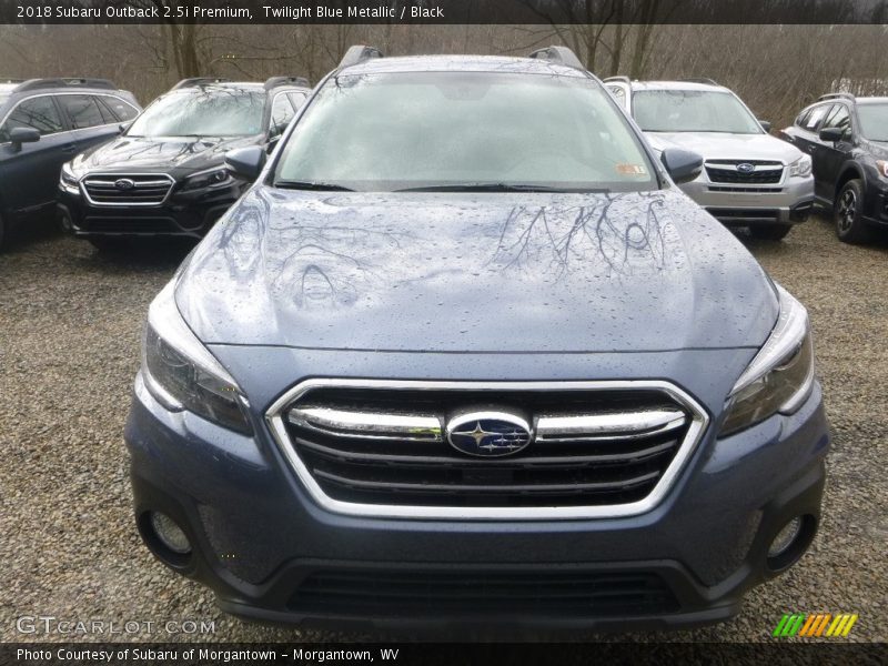 Twilight Blue Metallic / Black 2018 Subaru Outback 2.5i Premium