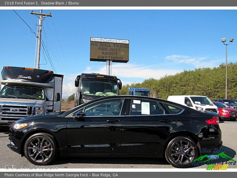 Shadow Black / Ebony 2018 Ford Fusion S