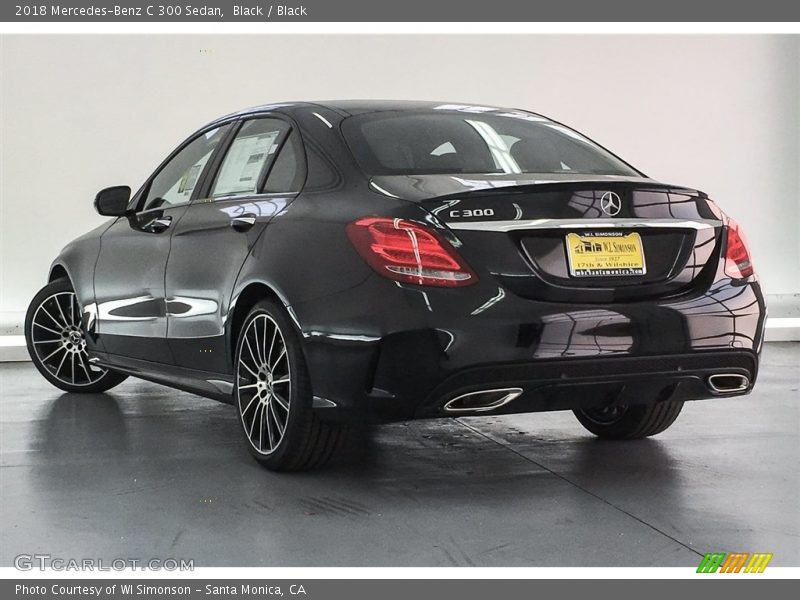 Black / Black 2018 Mercedes-Benz C 300 Sedan