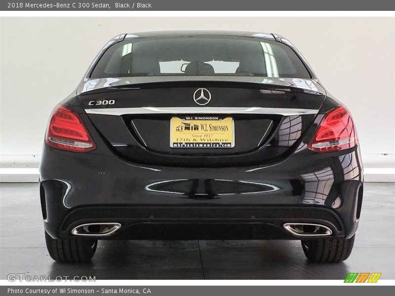 Black / Black 2018 Mercedes-Benz C 300 Sedan
