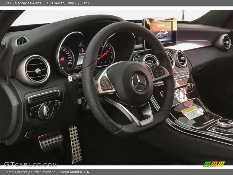 Black / Black 2018 Mercedes-Benz C 300 Sedan