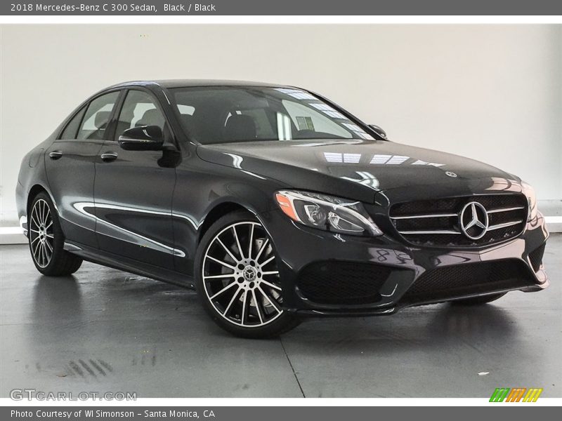 Black / Black 2018 Mercedes-Benz C 300 Sedan