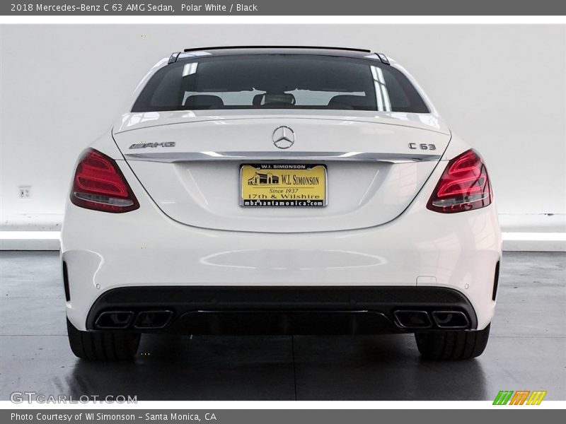 Polar White / Black 2018 Mercedes-Benz C 63 AMG Sedan