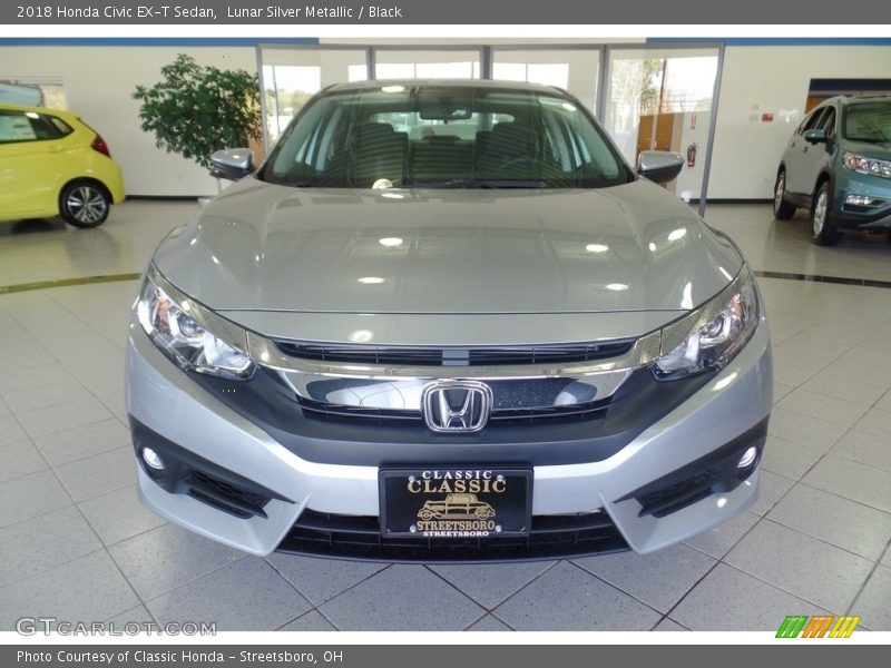 Lunar Silver Metallic / Black 2018 Honda Civic EX-T Sedan