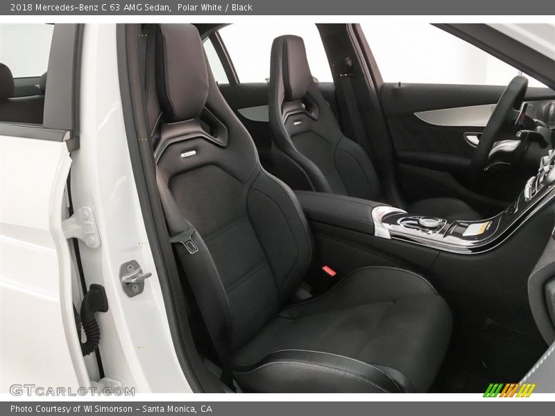 Polar White / Black 2018 Mercedes-Benz C 63 AMG Sedan
