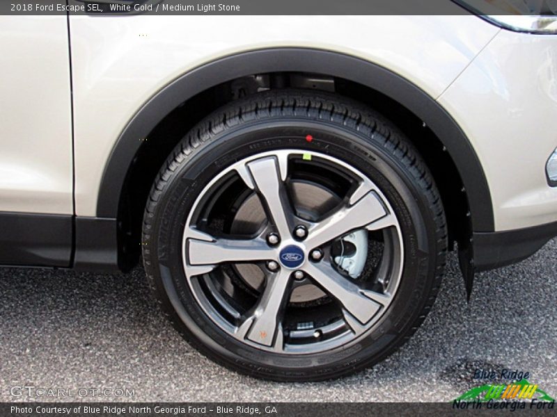 White Gold / Medium Light Stone 2018 Ford Escape SEL