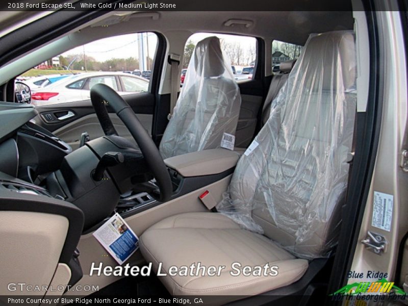 White Gold / Medium Light Stone 2018 Ford Escape SEL