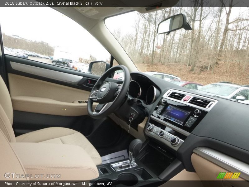 Crystal Black Silica / Ivory 2018 Subaru Outback 2.5i