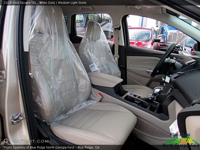 White Gold / Medium Light Stone 2018 Ford Escape SEL