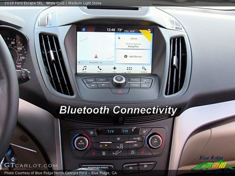 White Gold / Medium Light Stone 2018 Ford Escape SEL