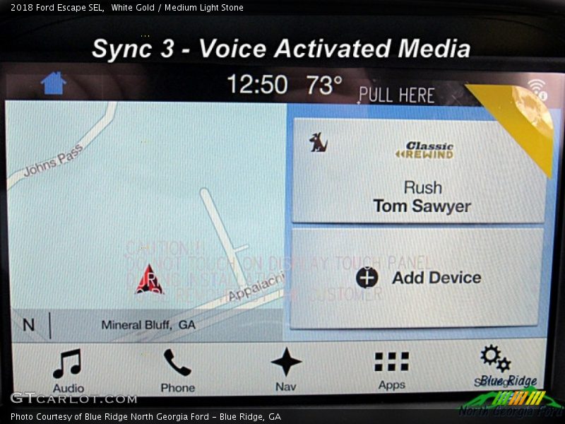 White Gold / Medium Light Stone 2018 Ford Escape SEL