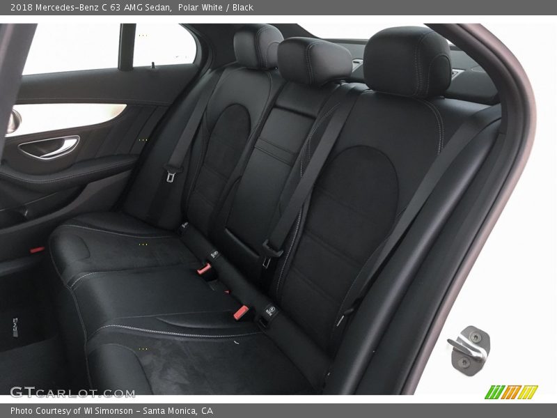 Polar White / Black 2018 Mercedes-Benz C 63 AMG Sedan