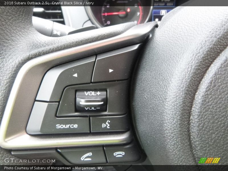 Crystal Black Silica / Ivory 2018 Subaru Outback 2.5i