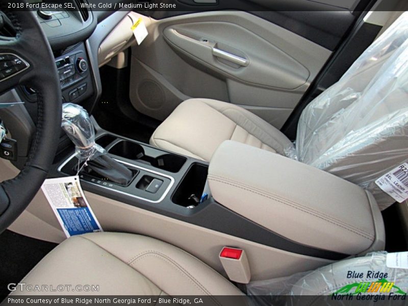 White Gold / Medium Light Stone 2018 Ford Escape SEL