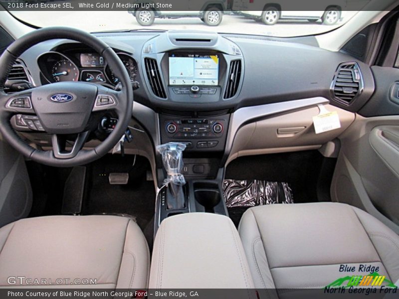 White Gold / Medium Light Stone 2018 Ford Escape SEL