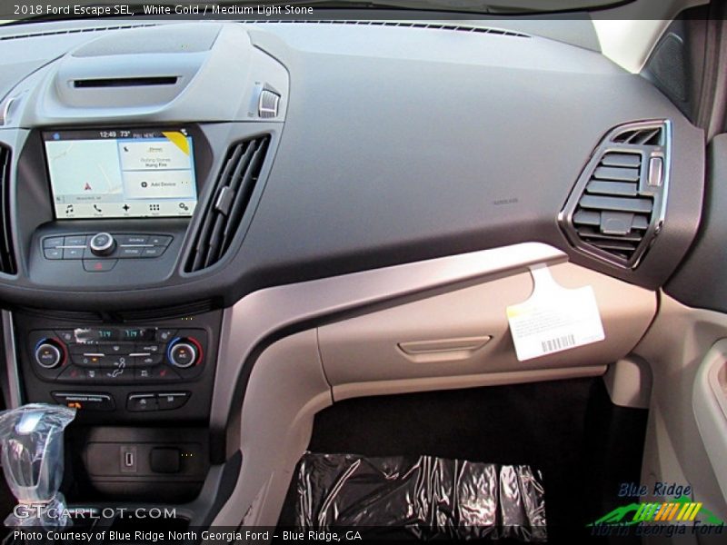 White Gold / Medium Light Stone 2018 Ford Escape SEL