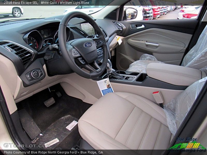 White Gold / Medium Light Stone 2018 Ford Escape SEL