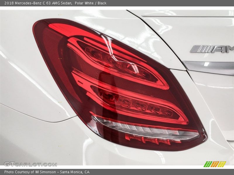 Polar White / Black 2018 Mercedes-Benz C 63 AMG Sedan