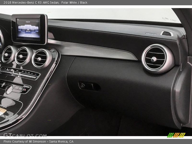 Polar White / Black 2018 Mercedes-Benz C 63 AMG Sedan