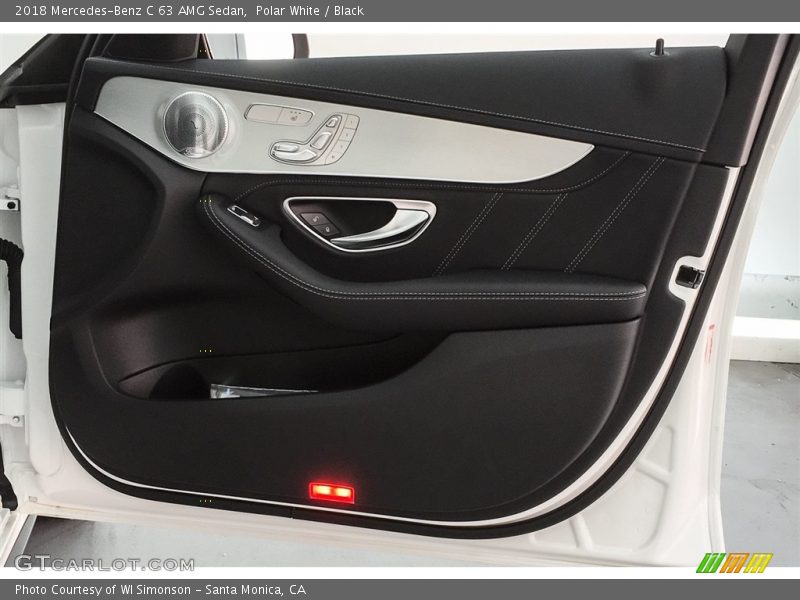 Polar White / Black 2018 Mercedes-Benz C 63 AMG Sedan