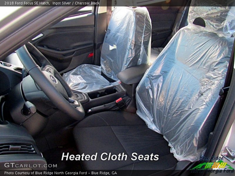 Ingot Silver / Charcoal Black 2018 Ford Focus SE Hatch