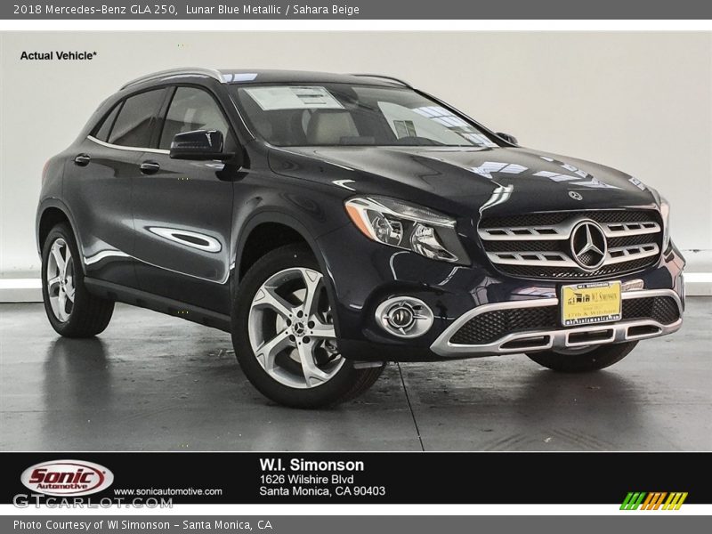 Lunar Blue Metallic / Sahara Beige 2018 Mercedes-Benz GLA 250