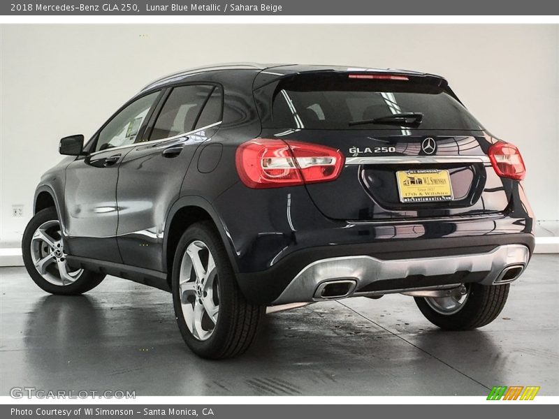 Lunar Blue Metallic / Sahara Beige 2018 Mercedes-Benz GLA 250