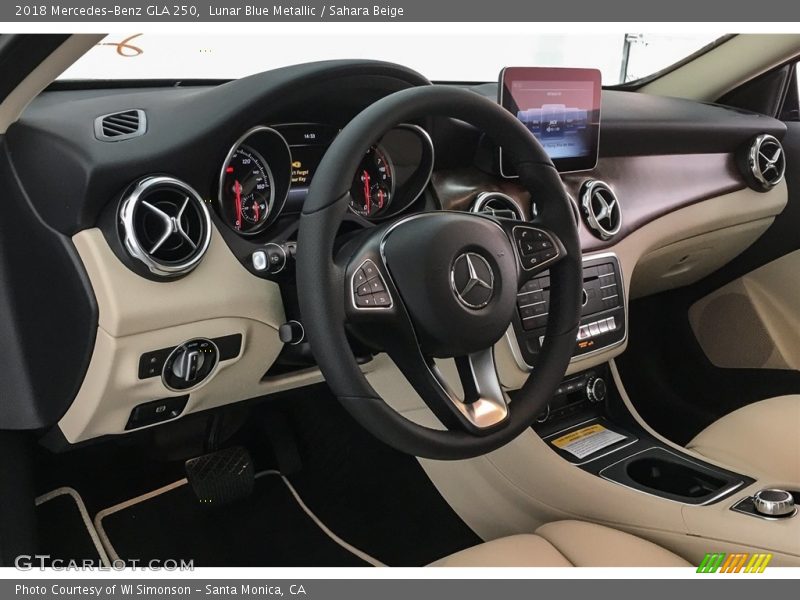 Lunar Blue Metallic / Sahara Beige 2018 Mercedes-Benz GLA 250