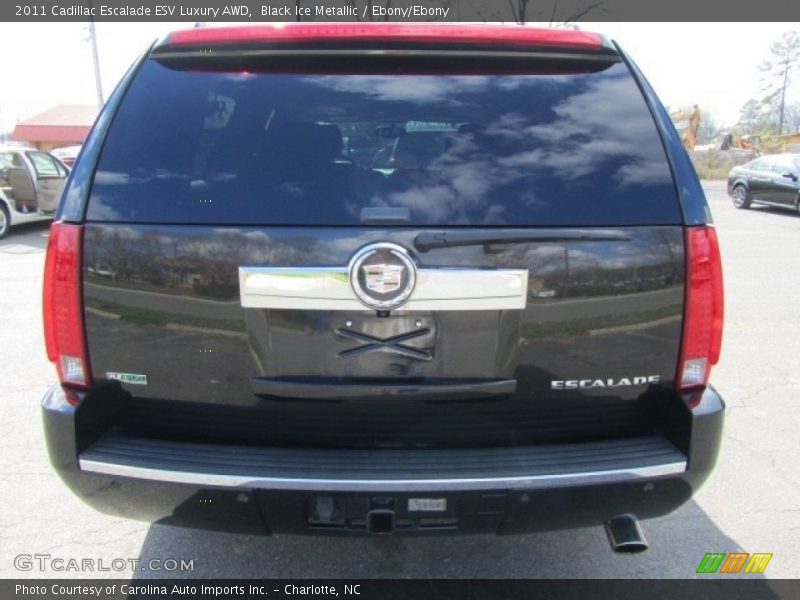 Black Ice Metallic / Ebony/Ebony 2011 Cadillac Escalade ESV Luxury AWD