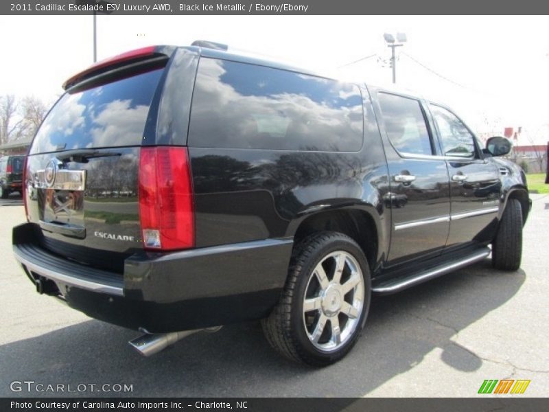 Black Ice Metallic / Ebony/Ebony 2011 Cadillac Escalade ESV Luxury AWD