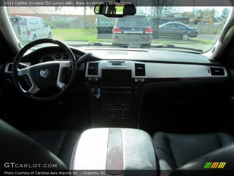 Black Ice Metallic / Ebony/Ebony 2011 Cadillac Escalade ESV Luxury AWD