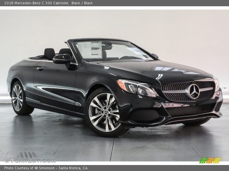 Black / Black 2018 Mercedes-Benz C 300 Cabriolet
