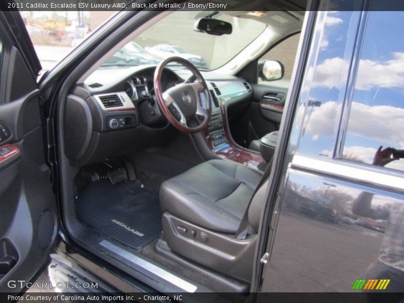 Black Ice Metallic / Ebony/Ebony 2011 Cadillac Escalade ESV Luxury AWD